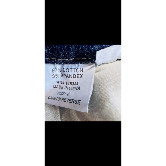 Zenim Denim Jeans Women's 5-Pocket Capri Mid-low Rise natural waist Sz‎ 6 pants - Picture 8 of 10